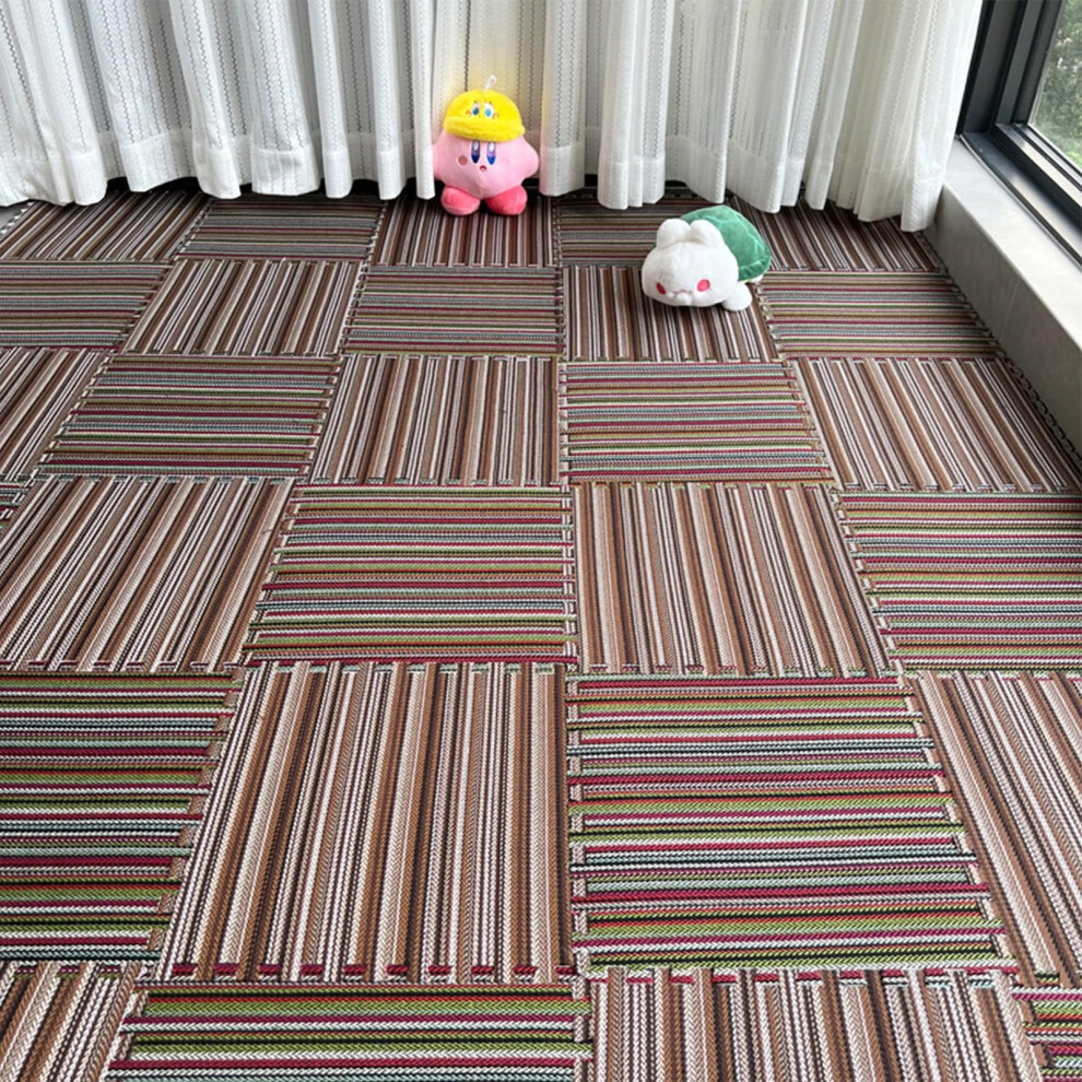 10Pcs 12X12 Foam Floor Tiles With Borders, Interlocking Non Slip Eva Playmat For Living Room Grey/Dark/Green