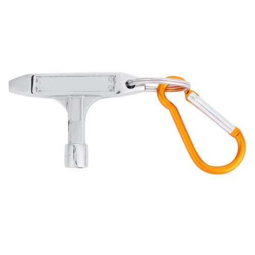 Drum Tuning Key with Square Socket & Carabiner - Robust Metal Drum Tuner Tool 2