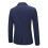 (S,Dark Blue)Mens Business Slim Fit Wedding Party Blazer 4