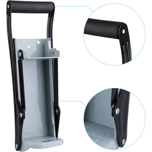 Wall Mounted 16oz Can Crusher for Recycling with Soft Grip Handle, Space Saving Heavy Duty Design 2