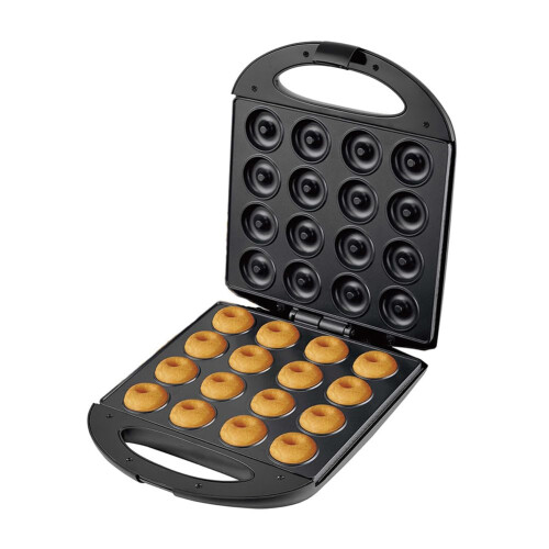 Mini Donut Maker 16Hole Nonstick DoubleSided Heating for Home and Commercial Use