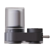 Faucet Water Filter with Activated Carbon Removes Heavy Metals Chlorine Dual Modes Grey