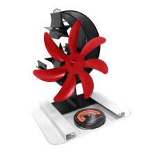 Wood Stove Fan Heat Powered for Wood Burning Stove Quiet Airflow Automatic Speed Adjustment