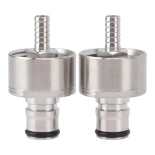 Stainless Steel Ball Lock Carbonation Cap 2PCS for PET Bottles, Leak Homebrew Beer Soda Water