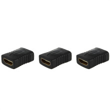3X F/F Female Gender Changer Adapter Coupler for Hdtv