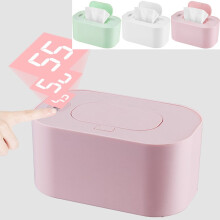 QUTETN Baby Wipe Warmer Dispenser, 3 Mode 40-60C Adjustable, Portable Smart Heater, Large Capacity for Home, Car, Travel (White)