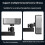 Foldable Projector Wall Mount Universal Adjustable Ceiling Wall Projector Mount Stand Projectors Bracket Support 6