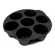 Silicone Muffin Pan Cupcake Cups,7 Cup Air Fryer Silicone Cupcake Mold for 3.5-5.8 L Air Fryer Accessories Universal Silicone Muffin Cake Cups