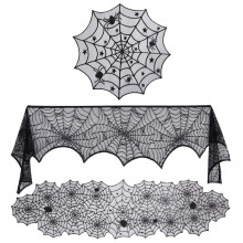 Tarmeek Fall Decor Halloween Decorations Indoor Outdoor Halloween Decorations Sets Halloween Tablecloth Spooky Spiderweb Lace 3Pcs on Clearance