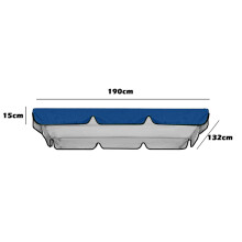 Gnobogi Camping Accessories Hiking Supplies Double Outdoor Garden Swings-Cover Canopy Replacement Shade Cloth 190*132*15cm Clearance