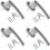 4x Lockable window handle - Handle with lock aluminum - Childproof 1