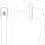 4x Lockable window handle - Handle with lock aluminum - Childproof 4