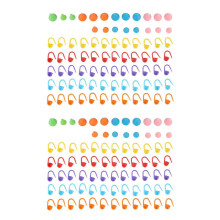 120 Pieces Knitting Crochet Locking Markers Mix Color and 40 Pieces 2 Sizes Knitting Needles Point Protectors