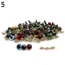 Sarkoyar 100 Pcs 8-20mm Plastic Safety Eyes for Teddy Bear Doll Animal Puppet Craft DIY