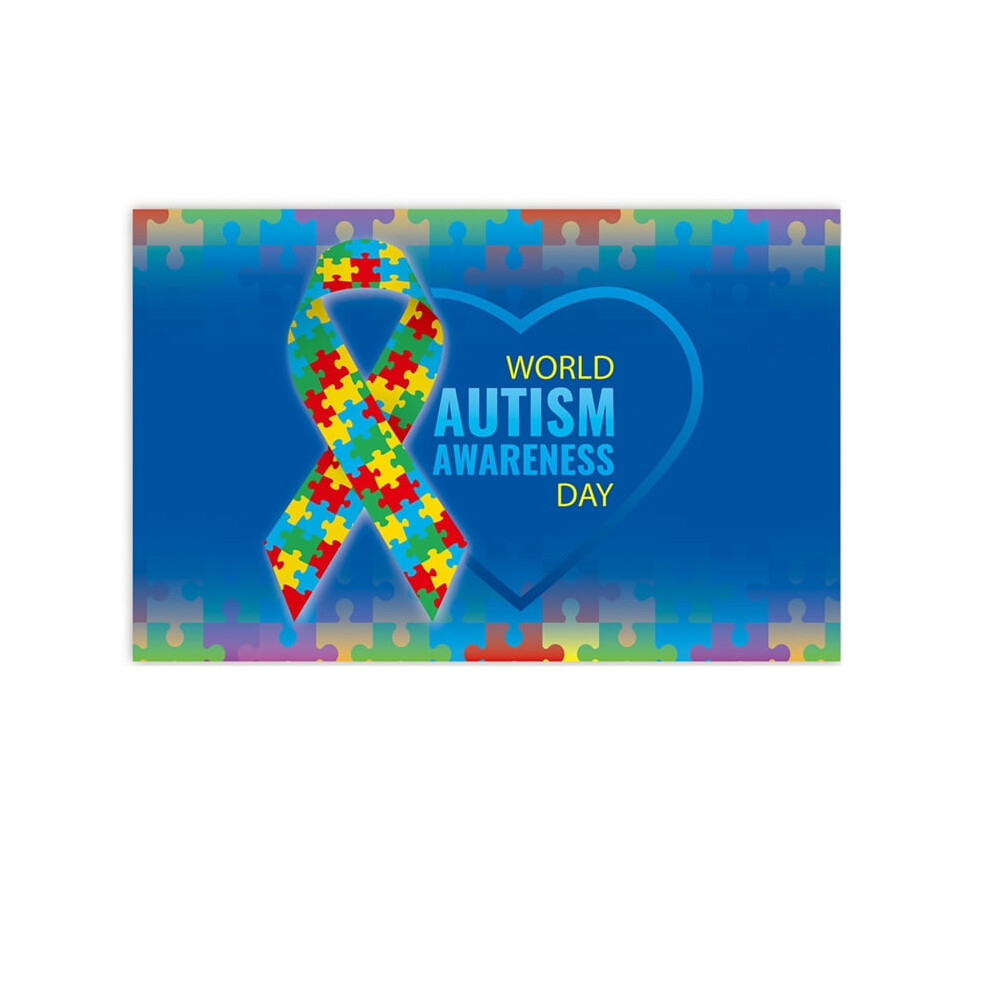 180X115cm Photography Background Fabric World Autism Day Banner Jigsaw Decoration Background Fabrics 9338982157438