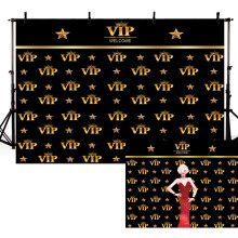 VIP Photography Backdrop, Red Carpet Event Background for Star Catwalks, Stage, Party, Celebrity Activities, Compatible with Cine Film Show Booth