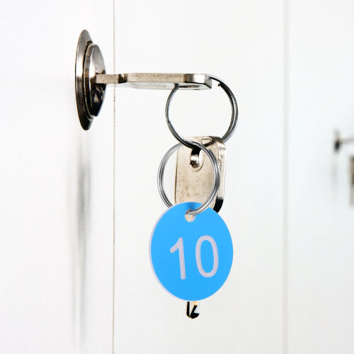 The Tools Number Tags Luggage Organization Valve Label Round Abs Iron Office 1