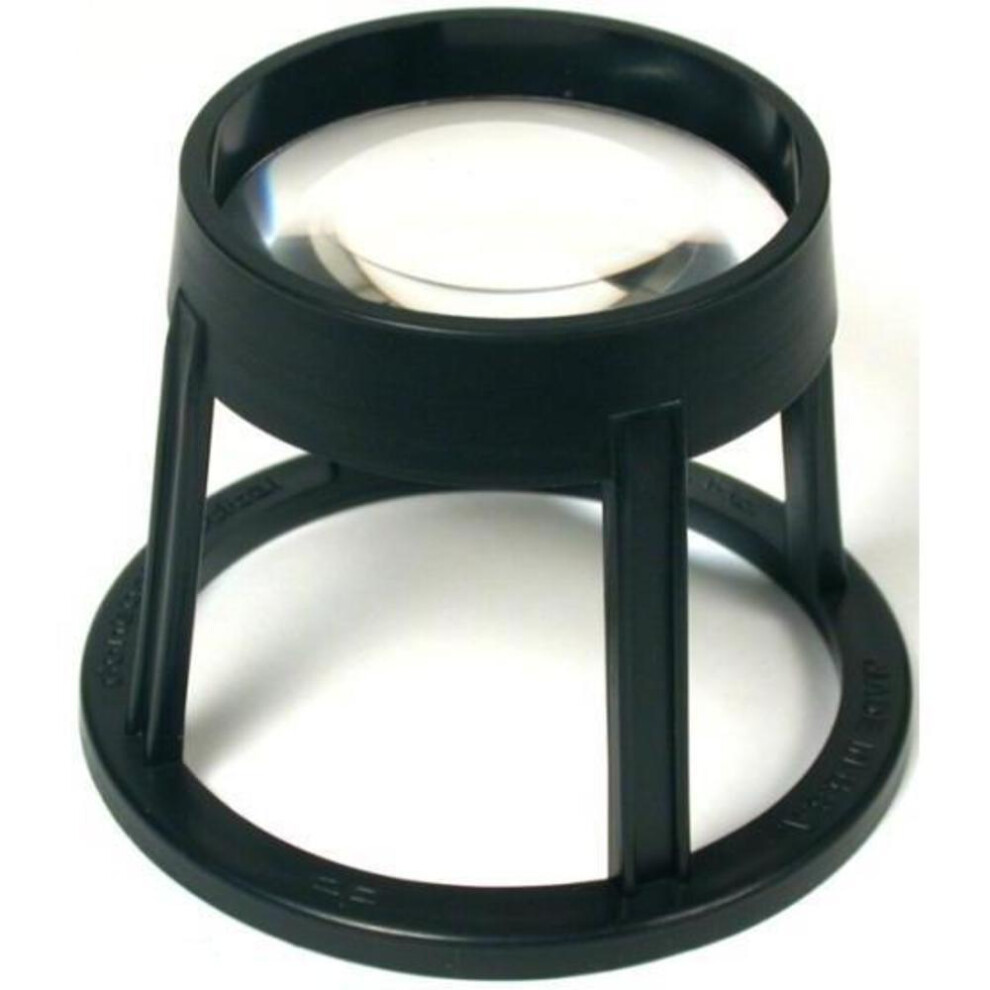Round Stand Magnifier Aspheric Lens Reading Optical 5X