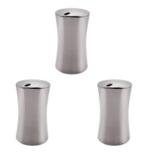 3X Small Toothpick Holder Dispenser Storage Organizer Stainless Steel (Silver)