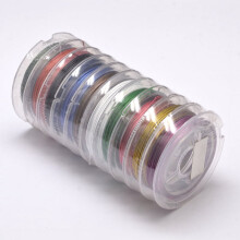 Tail Wire Nylon-coated Stainless Steel Mixed Color 0.3mm about 32.8 Feet(10m)/roll