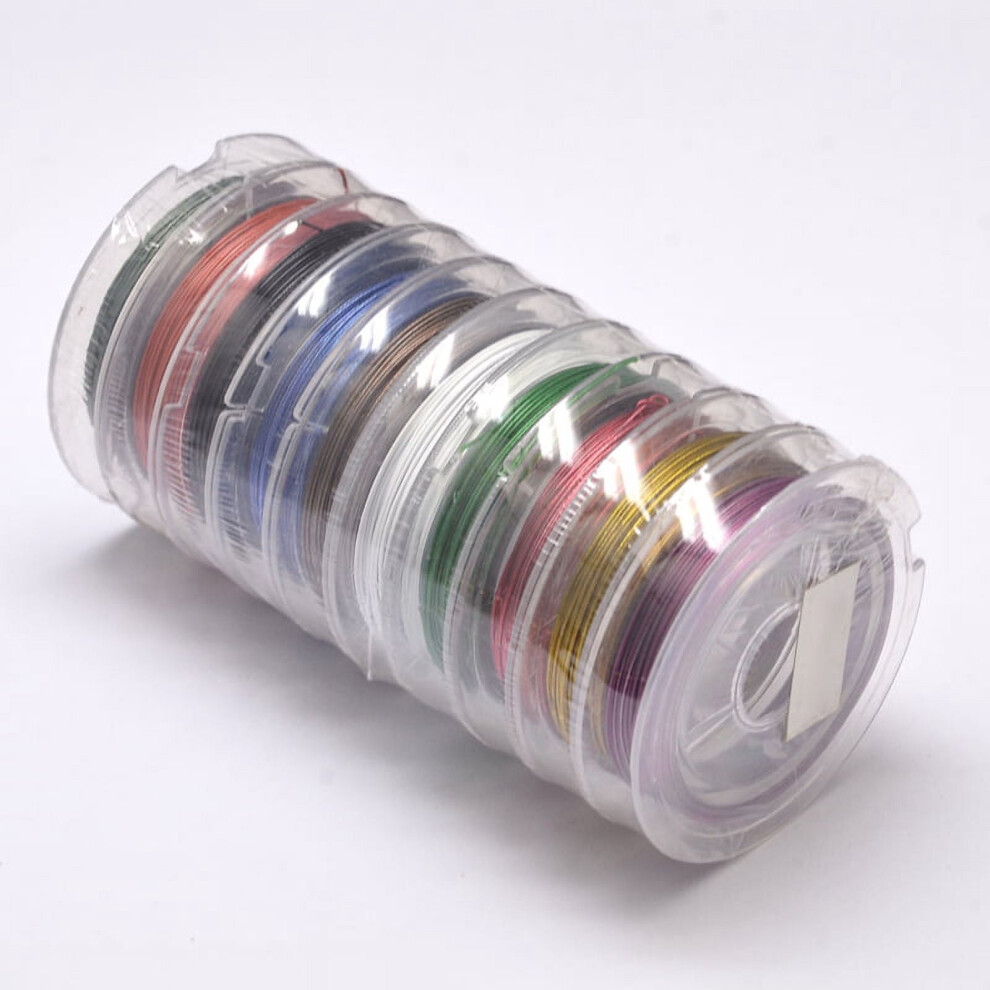 Tail Wire Nylon-Coated Stainless Steel Mixed Color 0.3Mm About 32.8 Feet(10M)/Roll 9389440383111