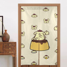 Pom Pom Purin Door Curtain for Doorway, Pattern Print Blackout Privacy Window Curtain, Room Divider Curtain Tapestry Home Decor, 34" W X 56" L