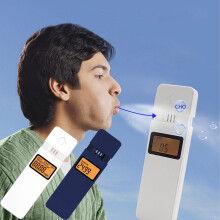 Jacenvly Mini Portable Ethanol Detector, Lightweight High Accuracy, Blow Type Non-Contact, Dry Battery Powered, Compatible with Car Accessories