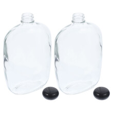 Floating Vase 2 Pcs Multi-function Glass Bottle Household Storage Jar with Lid Clear Bottles Empty Car Diffuser