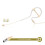 Beige Single Earhook Headset Mic Headworn Microphone 3.5mm 3 Pin 4 Pin XLR Plug 1