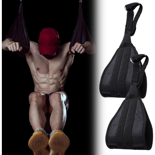 Ab Sling Straps with Ergonomic Arm Support for Pull Ups and Core Workout Adjustable for Home Gym 1