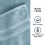 Mainstays Performance Solid Bath Sheet, 30" x 62", Blue Linen 3
