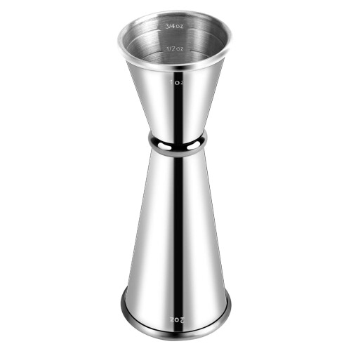 Stainless Steel Double Ended Jigger Cup with Scale for Bartending