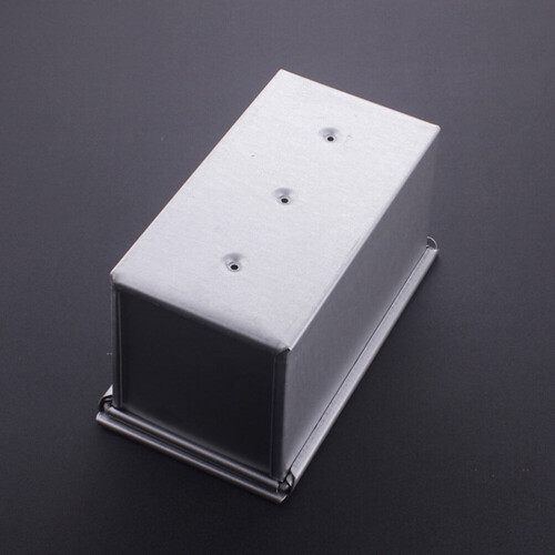 1pc Bread Mold Rectangular Toast Box With Lids Tost Mold Household Baking Tool Baking Supplies (Silver 250g) 2