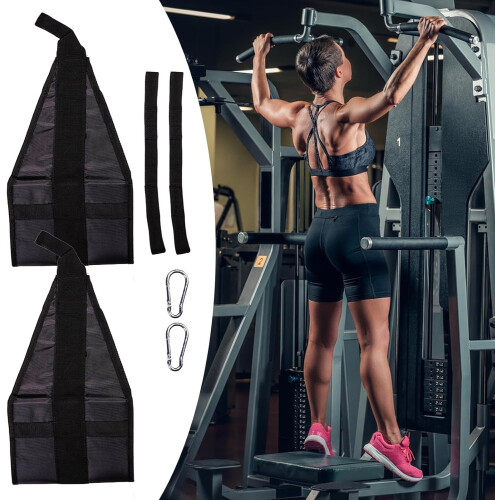 Adjustable Ab Sling Straps and Arm Support Slings for Core Workout PullUps Crunches Home Gym 1