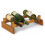 4 Bottle Dakota Wine Rack, Medium Oak 1