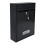 Stylish, lockable & weatherproof steel mailbox Black 1
