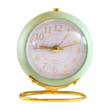 Zriyin Retro Style Alarm Clocks with Night Light For Bedside Desktop School Gift,Green