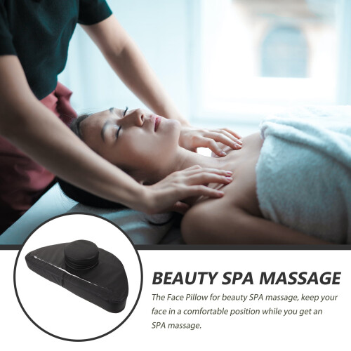 Eease Down Pillow Massage Table Face Cradle Cushion for Spa Bed Black 1