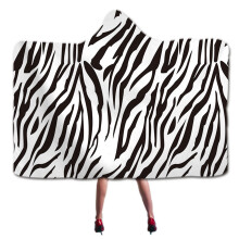 Fridja Hooded Throw Blanket Oversized Wearable Blankets Leopard Printed Ultra Soft Plush Fleece Blanket for Women And Children