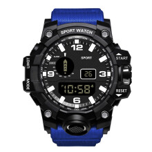 Digital Watch Week Display Date Precise Portable LED Stopwatch Sports Wristwatch for Fitness