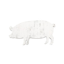 WinysinVintage Old Wooden Animal Ornaments American Style Village Farmhouse Painted Wooden Wall Decoration Handicraft