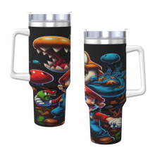 Mario 40oz H2.0 Stainless Steel Vacuum Insulated Tumbler With Lid And Straw For Water, Iced Tea Or Coffee, Smoothie