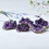 Natural Amethyst Quartz Geode Crystal Cluster Healing Specimen Decor 3