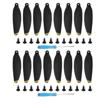 16pcs Gold Low Noise Blades Propellers for DJI Mini 2 and Mavic Mini 2 SE Improved Flight Performance
