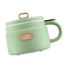 1.6L Small Electric Pot Mini Rice Cooker for Noodles and Rice with Nonstick Interior, Green