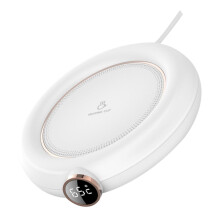 USB Coffee Mug Warmer with Even Heating Plate and Auto Shut Off for Desk or Office White