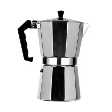 6 Cup Italian Moka Pot Stovetop Espresso Maker with Metal Filter and Ergonomic NonScalding Handle