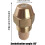 Oil Burner Nozzle 60 Degree Solid 0.35 GPH Efficient Combustion Furnace Burner Replacement 4