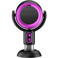 Portable Range Hood Desktop Exhaust Fan USB Kitchen Air Purifier with 2Speed Carbon Filter for Indoor BBQ Hotpot RV Apartment Black and Purple