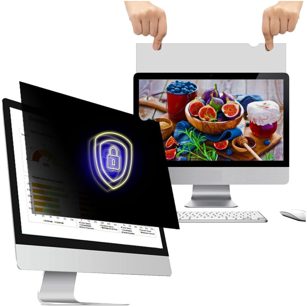 21.5 Inch - 16:9 Aspect Ratio - Computer Privacy Screen Filter For Widescreen Monitor - Anti-Glare - 9389440690158